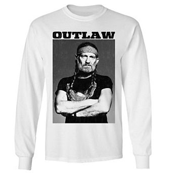 Men's Willie Nelson Outlaw Tee Long Sleeve Tee