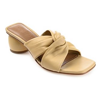 Journee Women's Genuine Leather Tru Comfort Foam Charlize Heels