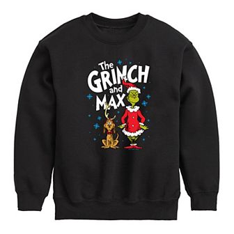 Boys 8-20 Dr. Seuss The Grinch & Max Crew Fleece Sweatshirt