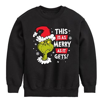Boys 8-20 Dr. Seuss How the Grinch Stole Christmas As Merry Crew Fleece Sweatshirt