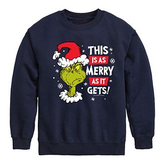 Boys 8-20 Dr. Seuss How the Grinch Stole Christmas As Merry Crew Fleece Sweatshirt
