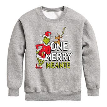 Boys 8-20 Dr. Seuss How the Grinch Stole Christmas Meanie Crew Fleece Sweatshirt