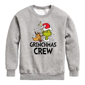 Boys 8-20 Dr. Seuss How the Grinch Stole Christmas Crew Crew Fleece Sweatshirt