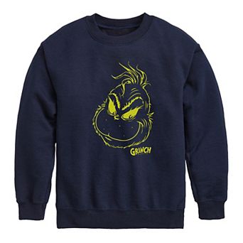 Boys 8-20 Dr. Seuss How the Grinch Stole Christmas Line Portrait Crew Fleece Sweatshirt