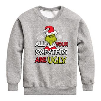 Boys 8-20 Dr. Seuss How the Grinch Stole Christmas Ugly Crew Fleece Sweatshirt