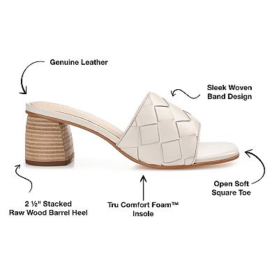 Journee Signature Kellee Tru Comfort Foam™ Women's Leather Dress Sandals