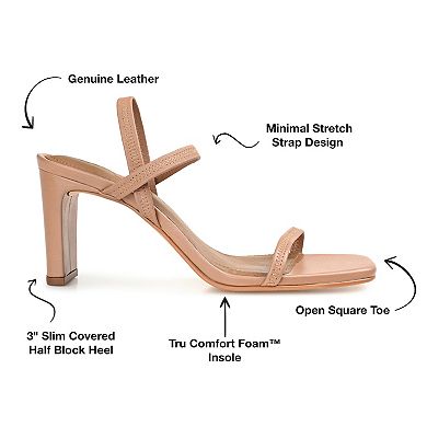 Journee Signature Lenonn Tru Comfort Foam™ Women's Leather Dress Sandals