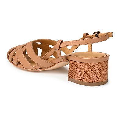 Journee Signature Meggs Tru Comfort Foam™ Women's Leather Sandals
