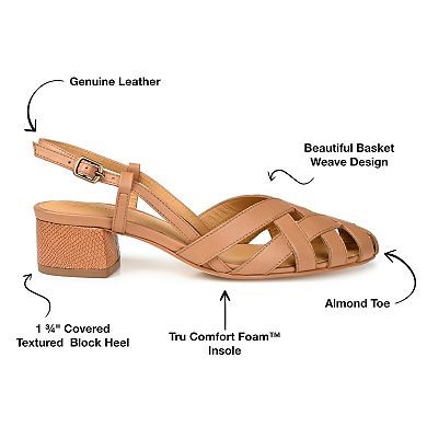 Journee Signature Meggs Tru Comfort Foam™ Women's Leather Sandals