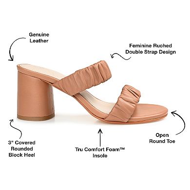 Journee Signature Vidda Tru Comfort Foam™ Women's Leather Dress Sandals