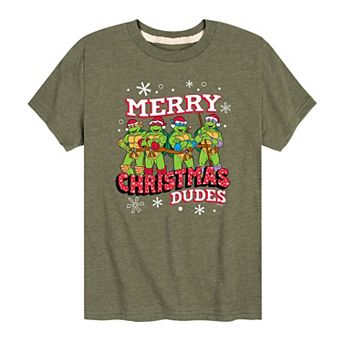 Boys 8-20 TMNT Merry Christmas Dude Graphic Tee