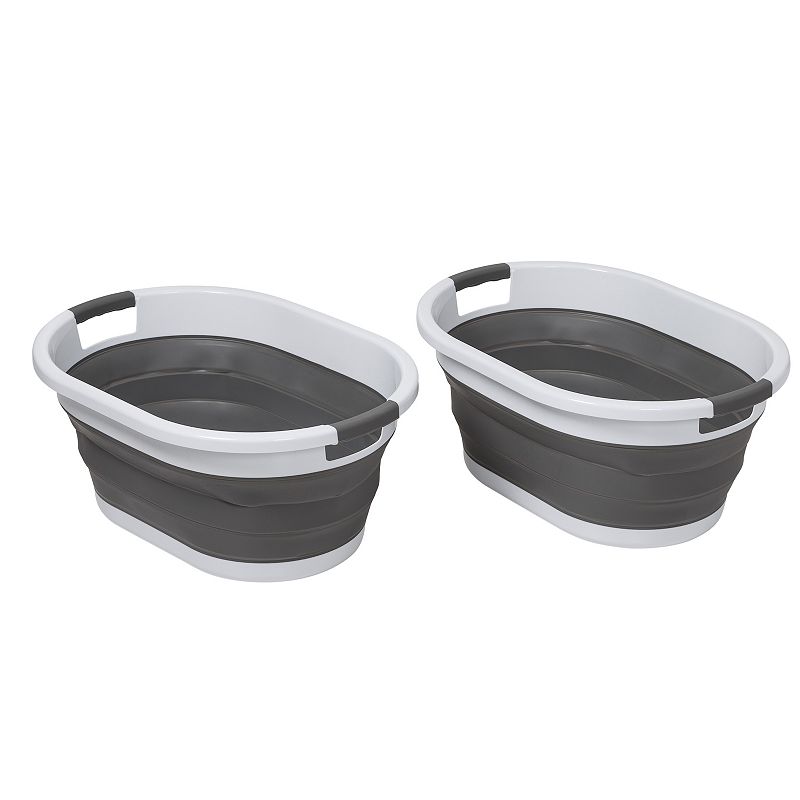 44197870 Honey-Can-Do 2-piece Collapsible Rubber Laundry Ba sku 44197870