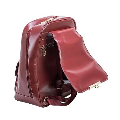 McKlein Kendall Leather Business Laptop Backpack