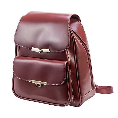 McKlein Kendall Leather Business Laptop Backpack