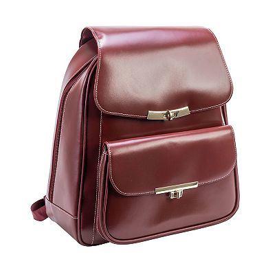 McKlein Kendall Leather Business Laptop Backpack