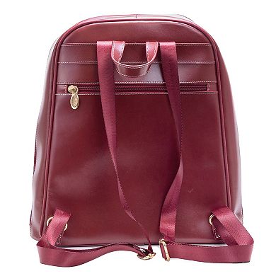 McKlein Madison Leather Business Laptop Backpack