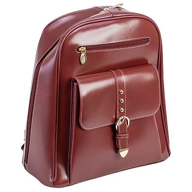 McKlein Madison Leather Business Laptop Backpack