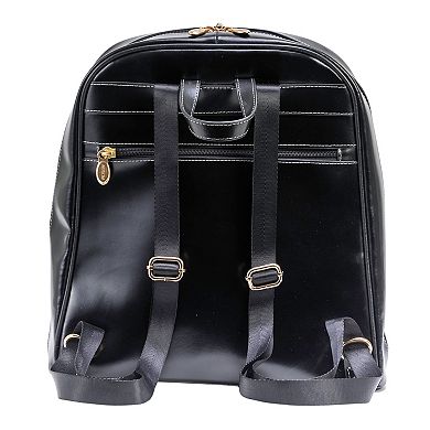McKlein Olympia Leather Business Laptop Backpack