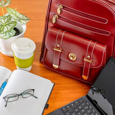 McKleinUSA Robbins Leather Business Laptop Backpack