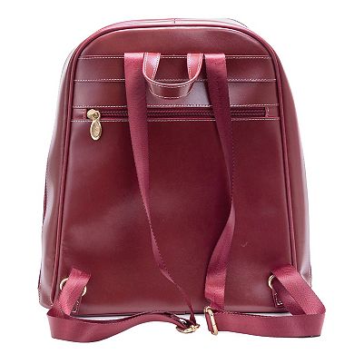 McKleinUSA Moline Leather Business Laptop Backpack