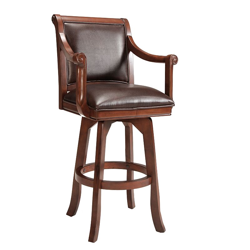 Palm Springs Swivel Bar Stool, Brown
