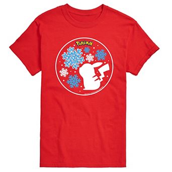 Big & Tall Pokemon Snowflake Pikachu Tee