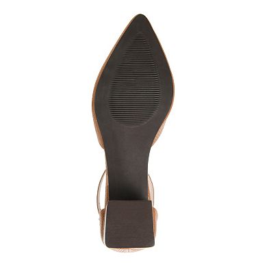 Journee Signature Cameela Tru Comfort Foam™ Women's Leather T-Strap Heels
