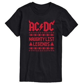 Big & Tall ACDC Naughty List Tee