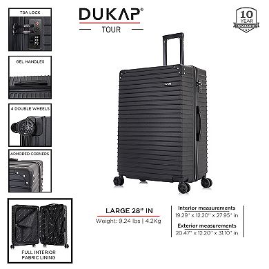 Dukap Tour 28-Inch Check-In Hardside Spinner Luggage