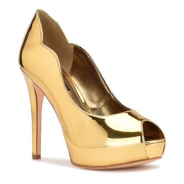 Bronze hot sale platform heels