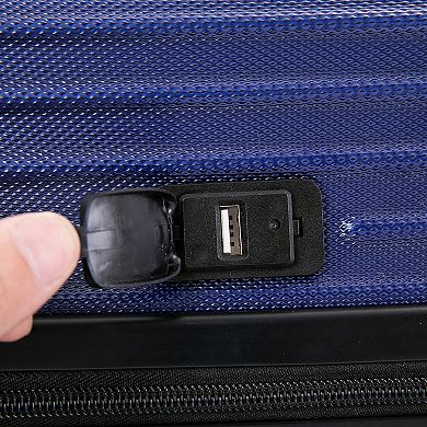 Dukap Tour 3-Piece Hardside Spinner Luggage Set