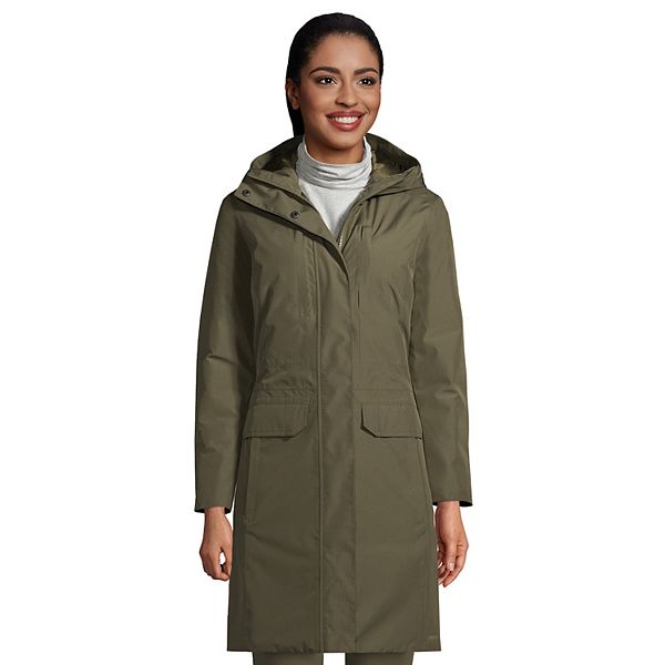 Women's Lands' End Insulated Waterproof Raincoat