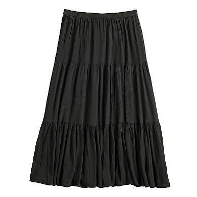 Juniors' SO® Tiered Flowy Midi Skirt