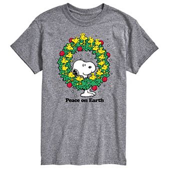 Big & Tall Peanuts Peace On Earth Tee