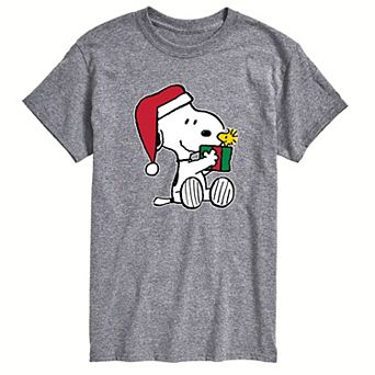 Big & Tall Peanuts Holiday Gift Tee