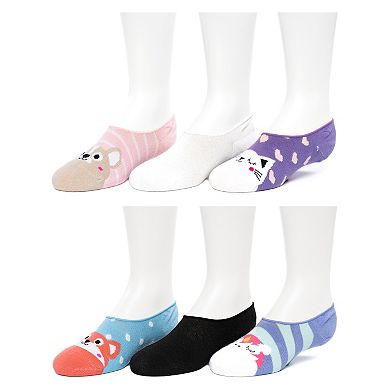 Girls 7-16 SO® 6 Pack Critter Liner Socks