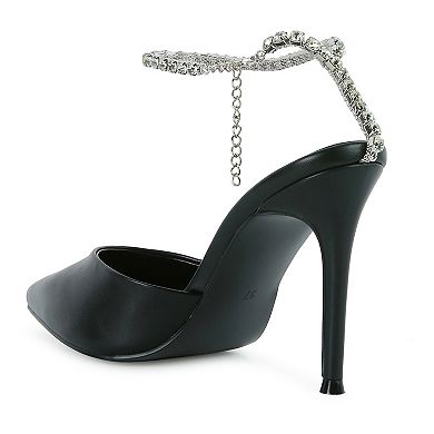 London Rag Joyce Women's Rhinestone High Heels