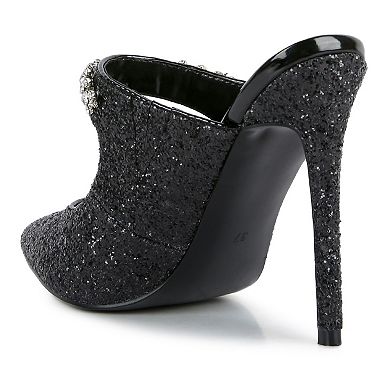 London Rag Twinklet Women's Glitter High Heel Shoes