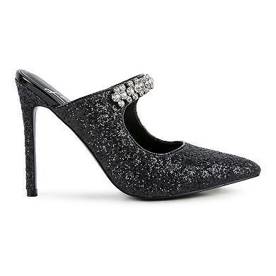 London Rag Twinklet Women's Glitter High Heel Shoes