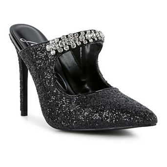 London Rag Twinklet Women's Glitter High Heel Shoes