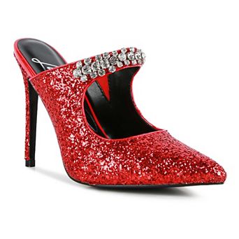 London Rag Twinklet Women's Glitter High Heel Shoes
