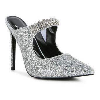 London Rag Twinklet Women's Glitter High Heel Shoes