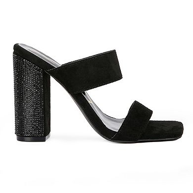 London Rag Sass Women's Block Heel Sandals