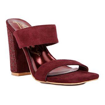 London Rag Sass Women's Block Heel Sandals