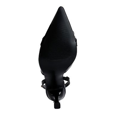 London Rag Pull Me Women's Embellished Slingback Dress Shoes