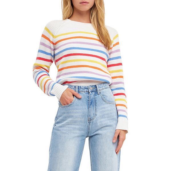 Multi Colored Striped Sweater