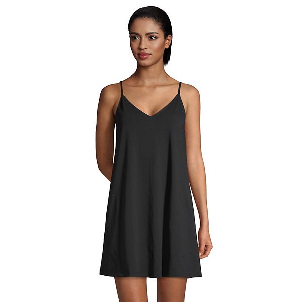 Women's Lands' End Strappy Swim Cover-Up Dress