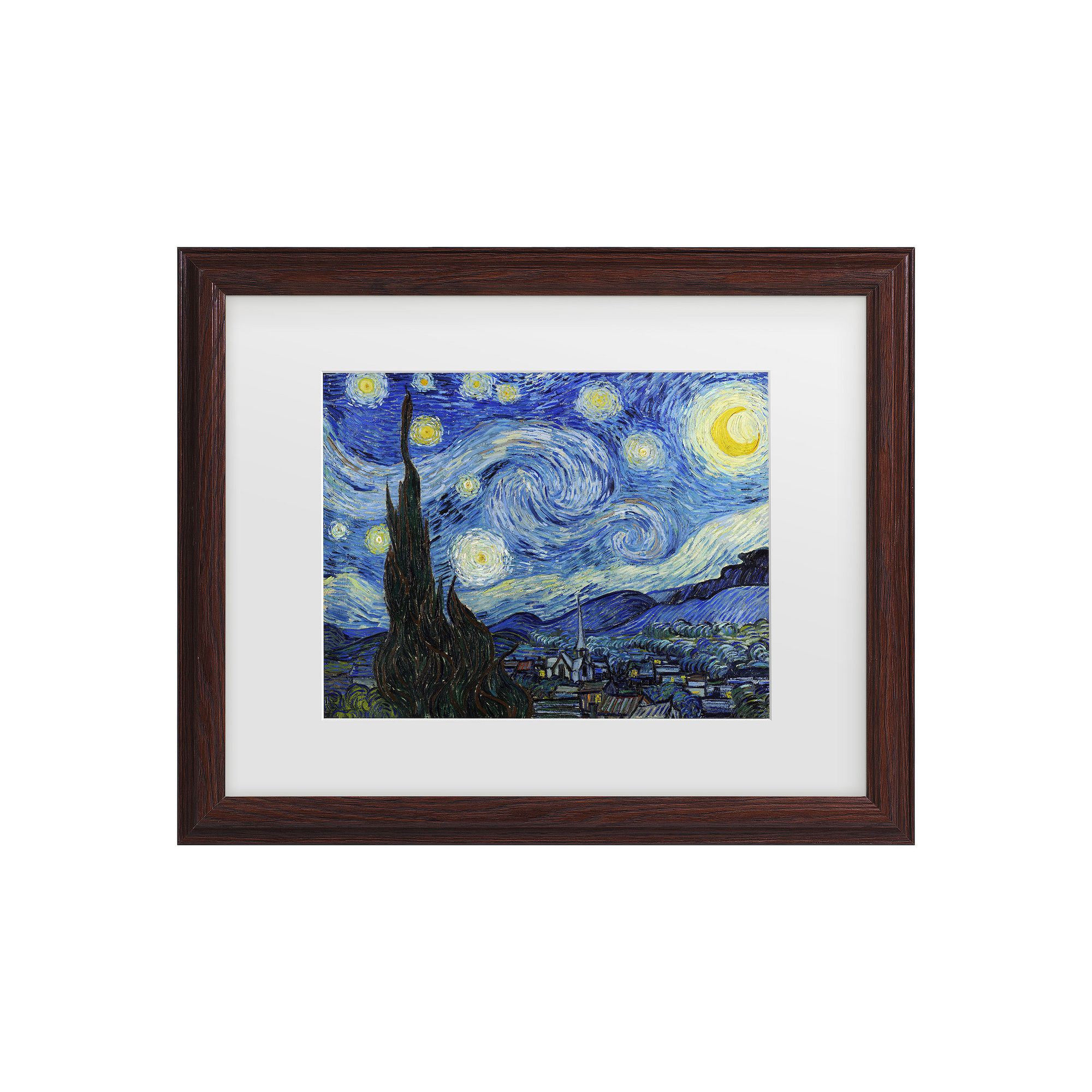 Vincent van Gogh Starry Night Framed Wall Art, Multi