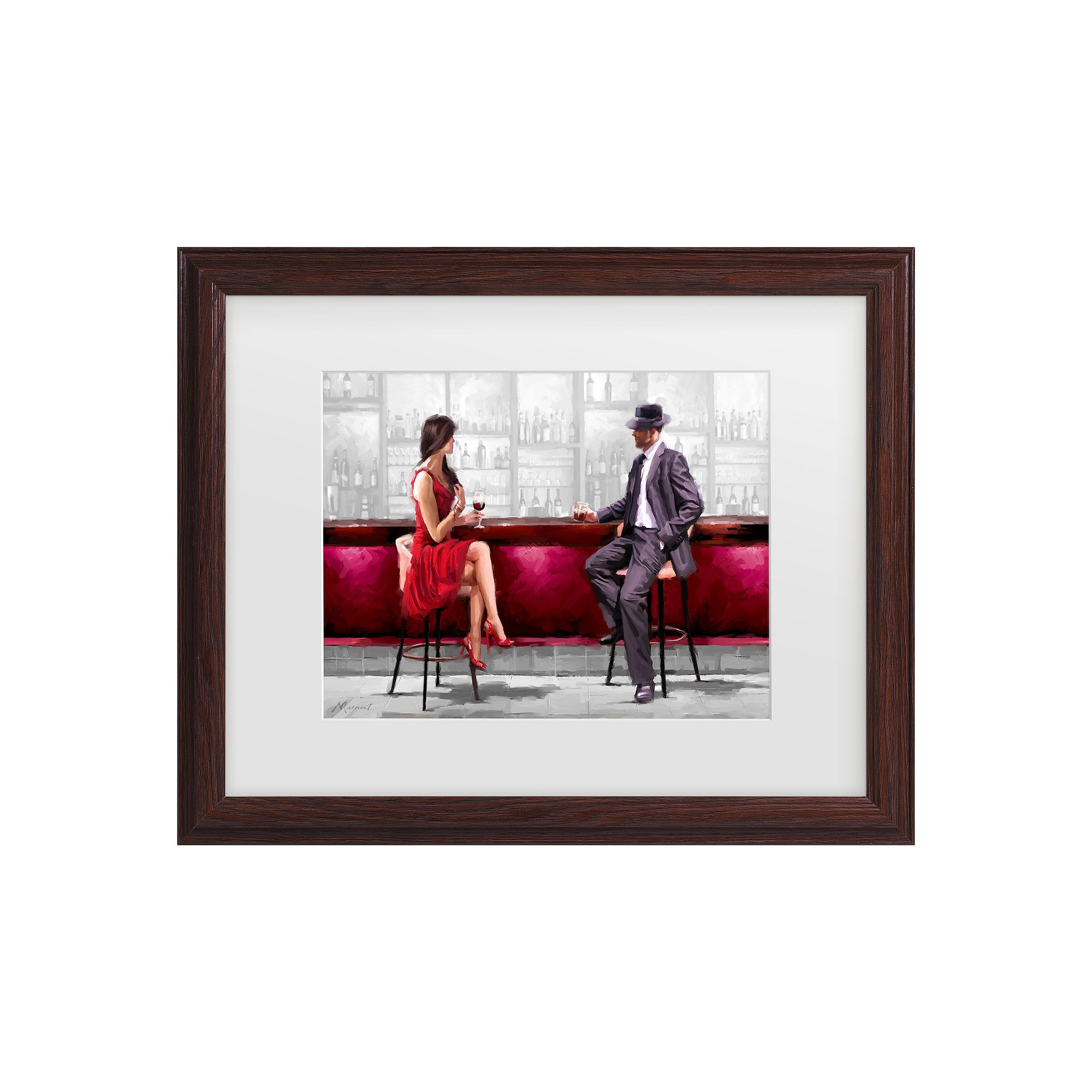 Meeting Version 2 Framed Wall Art, Multi