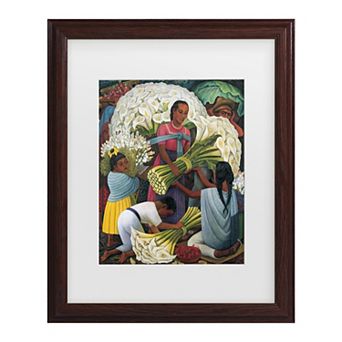 Diego Rivera The Flower Vendor Framed Wall Art